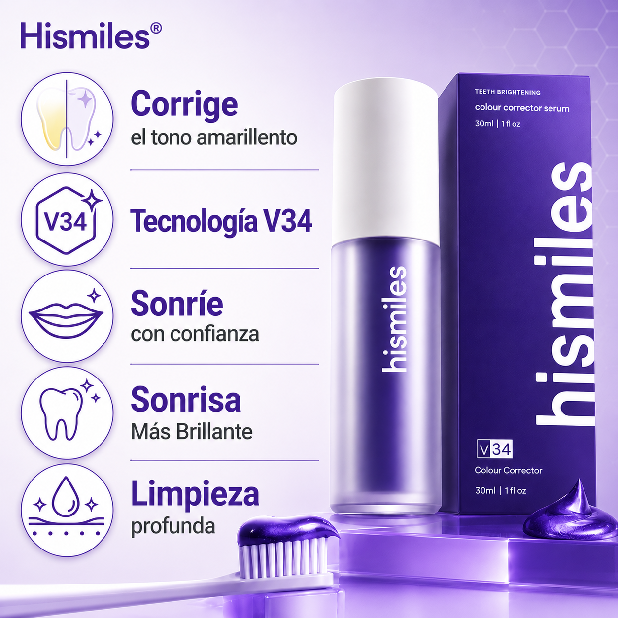 Hismiles® (Pasta Dental Blanqueadora)