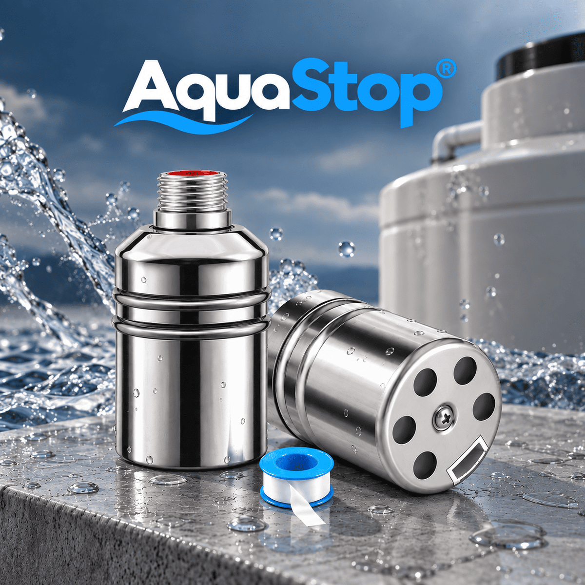 AquaStop® (Válvula De Flotador Automática De Acero Inoxidable)