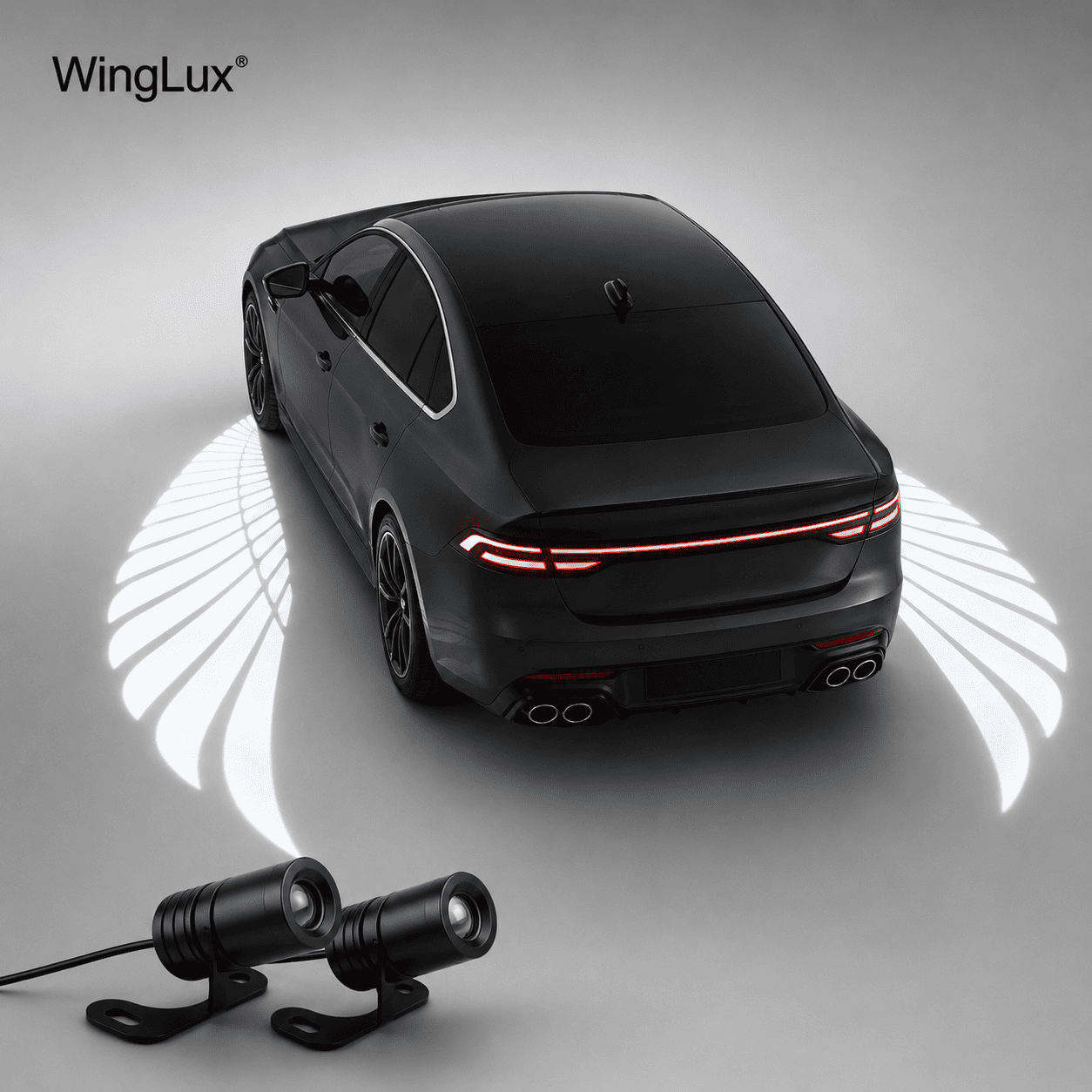 WingLux® (Par de proyectores LED ala de angel, para autos)