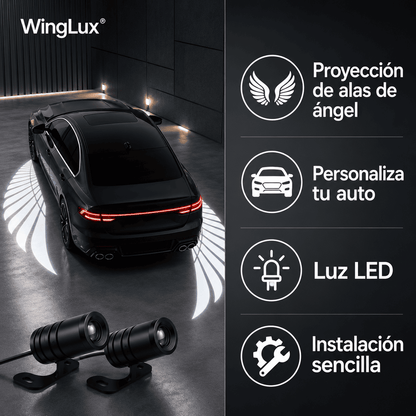 WingLux® (Par de proyectores LED ala de angel, para autos)
