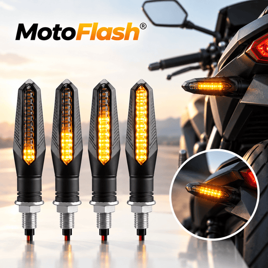 MotoFlash® (Intermitentes Led Direccionales) Kit oferta 2pz + 1 regalo (repuesto)