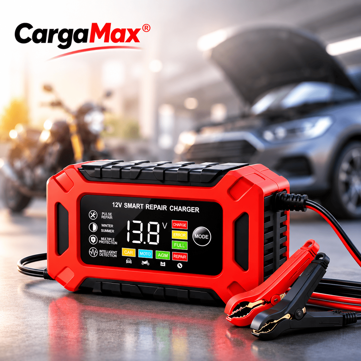 CargaMax® (Cargador de Baterías 12V Inteligente)