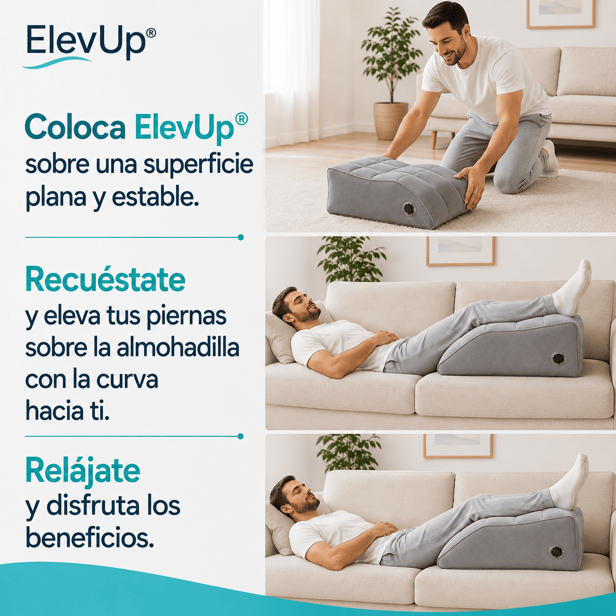 ElevUp® (Cojín inflable para piernas)