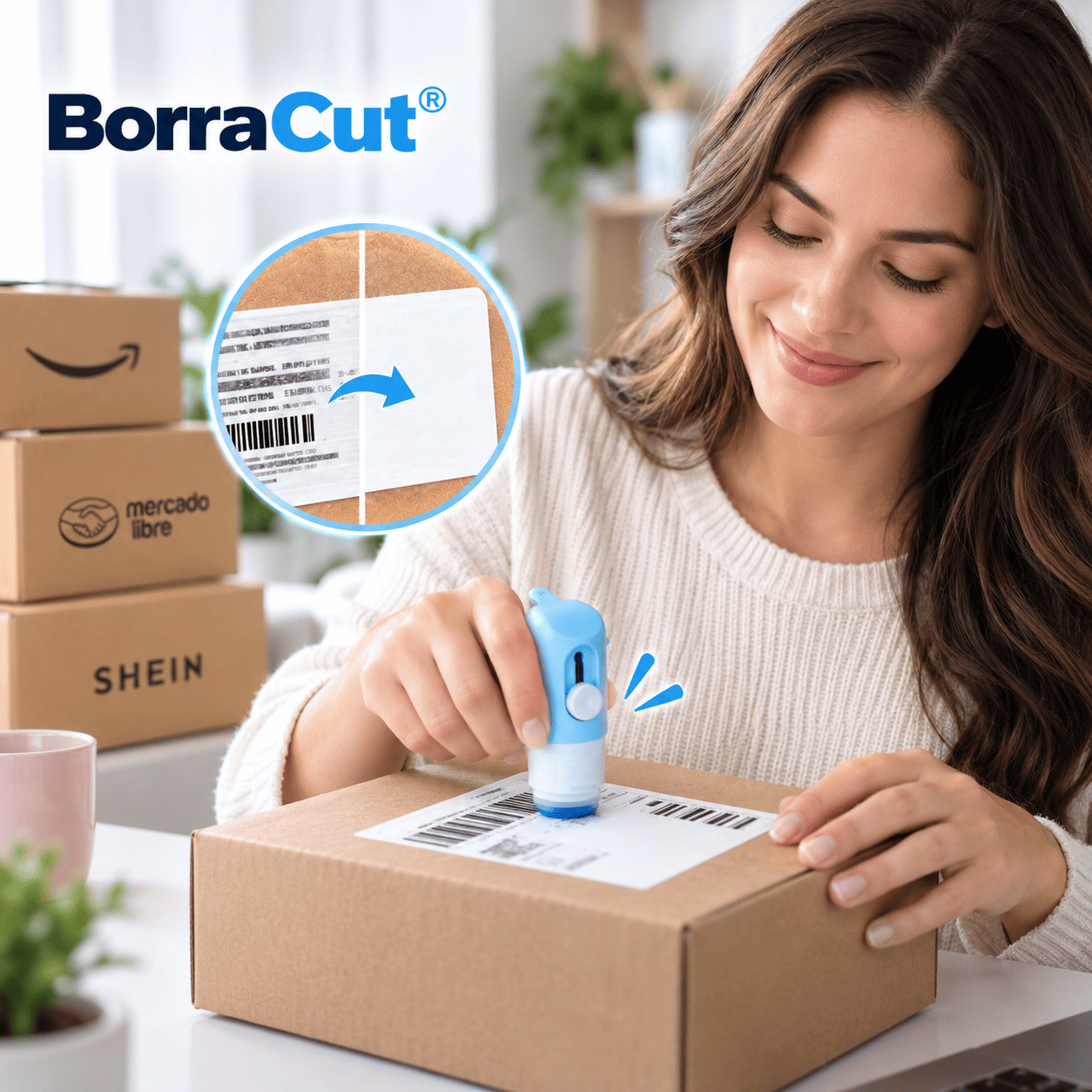 BorraCut® (Borrador Liquido Corrector Papel Térmico Cutter 2 En 1)