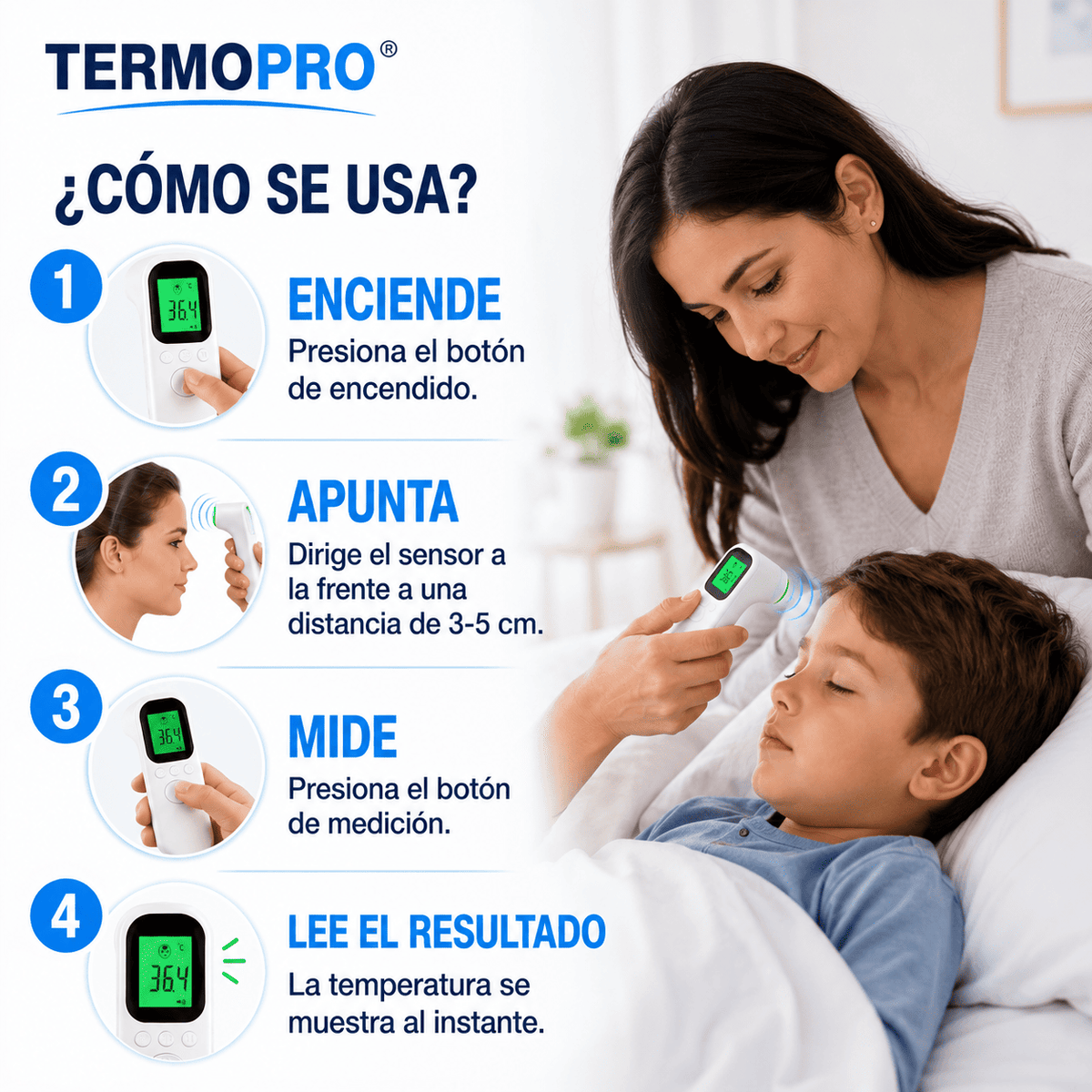 TERMOPRO® (Termómetro Digital Infrarrojo De Alta Precisión)