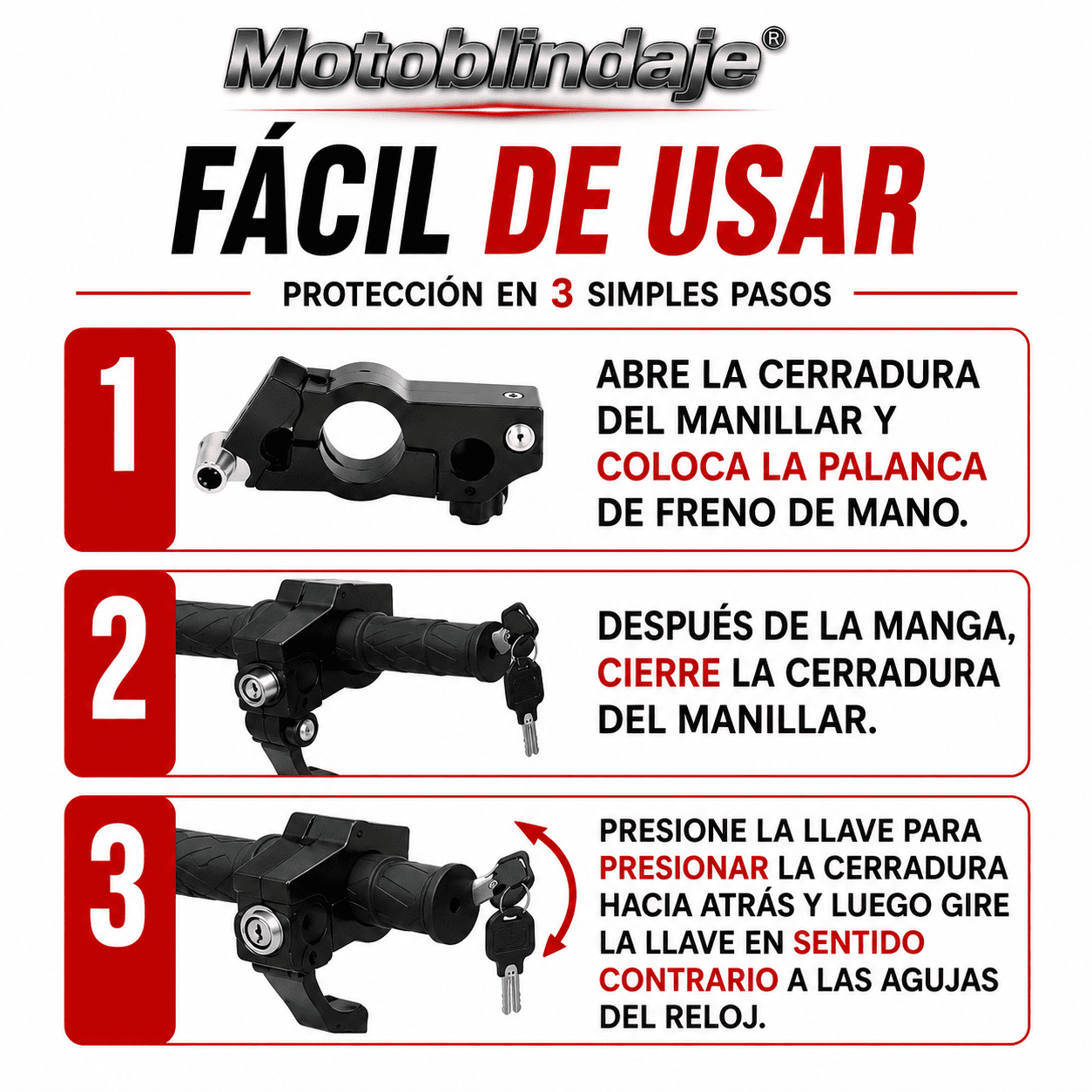 MotoBlindaje® (Candado Indestructible para moto)