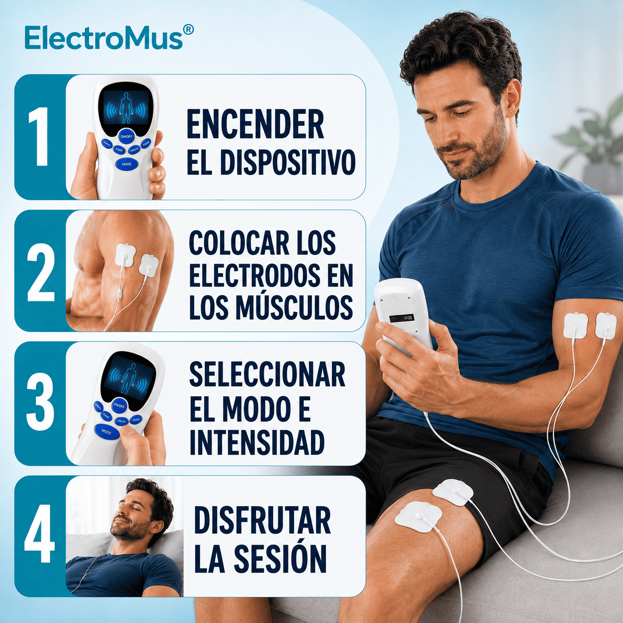 ElectroMus® (Electroestimulador Terapia Muscular Digital)