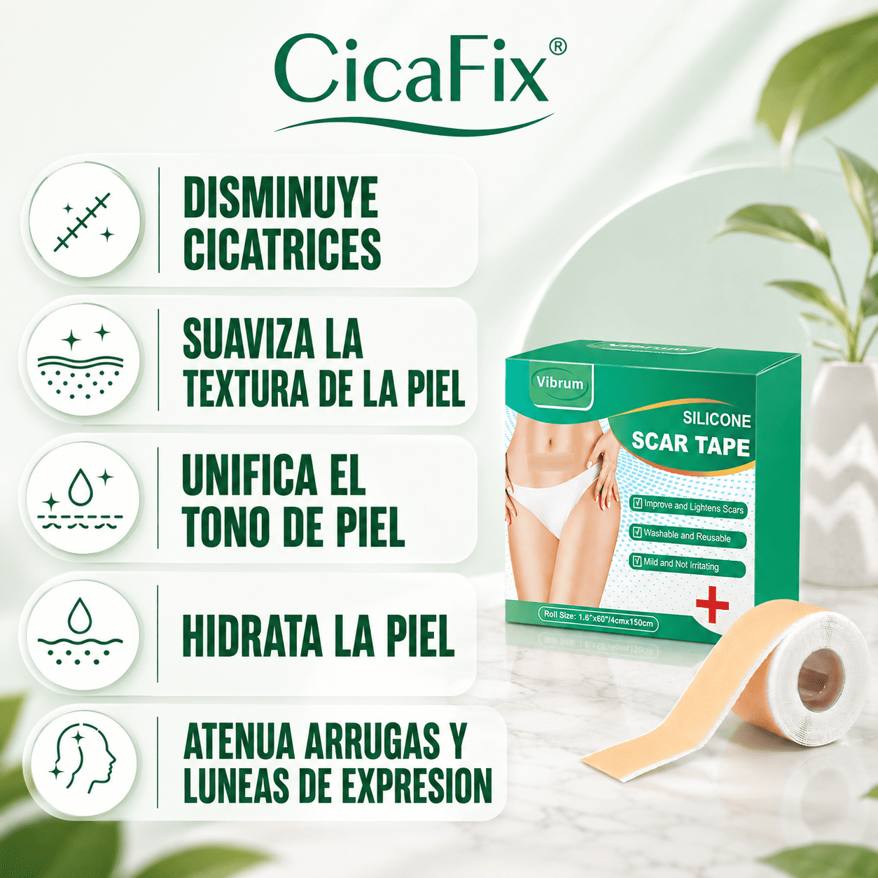 CicaFix® 2 X 1 (Parche Silicon Quita Cicatrices)