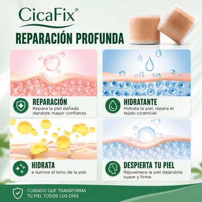 CicaFix® 2 X 1 (Parche Silicon Quita Cicatrices)