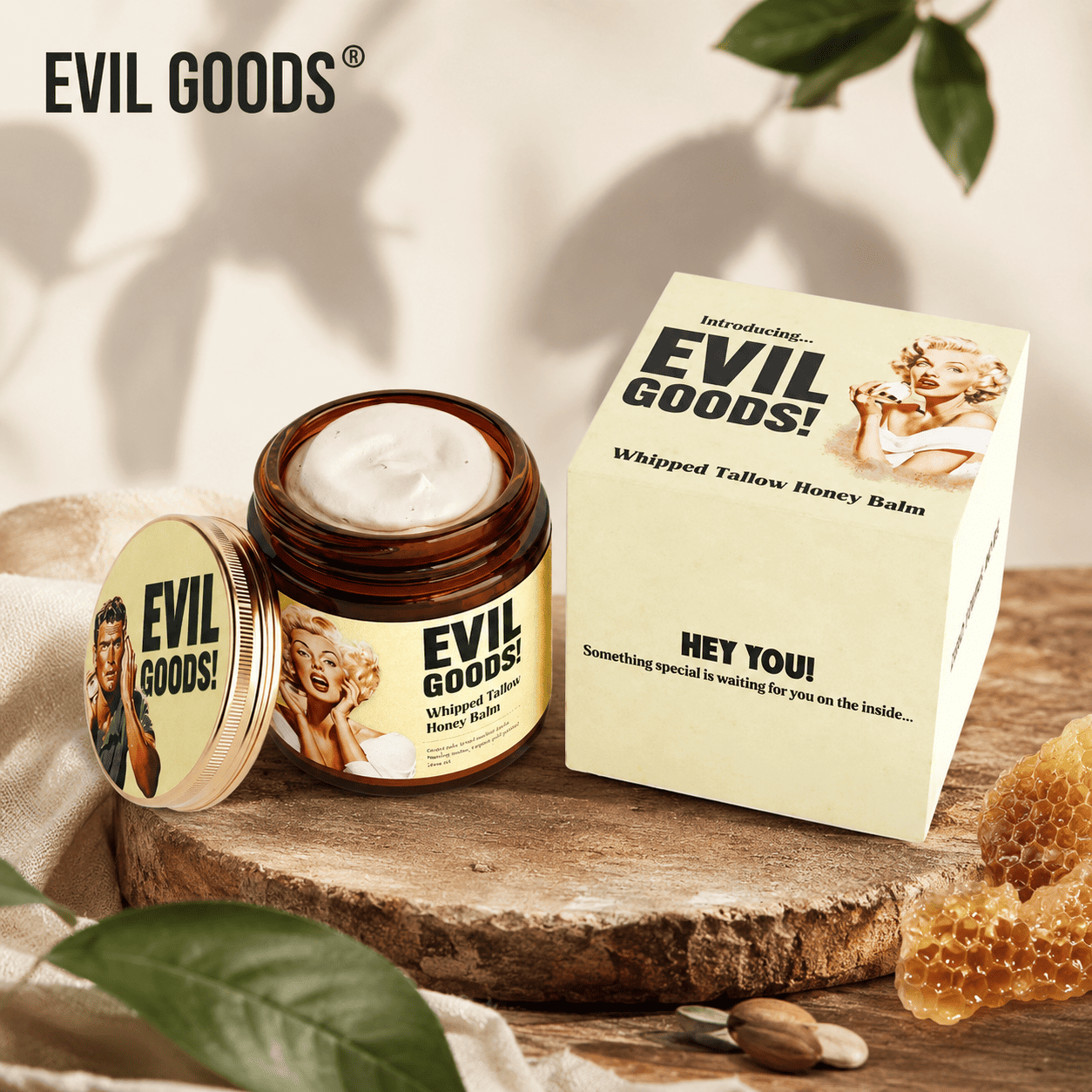EVIL GOODS® (Bálsamo  facial de sebo de res y miel)