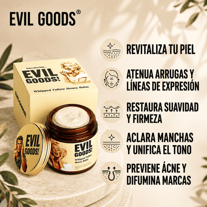 EVIL GOODS® (Bálsamo  facial de sebo de res y miel)