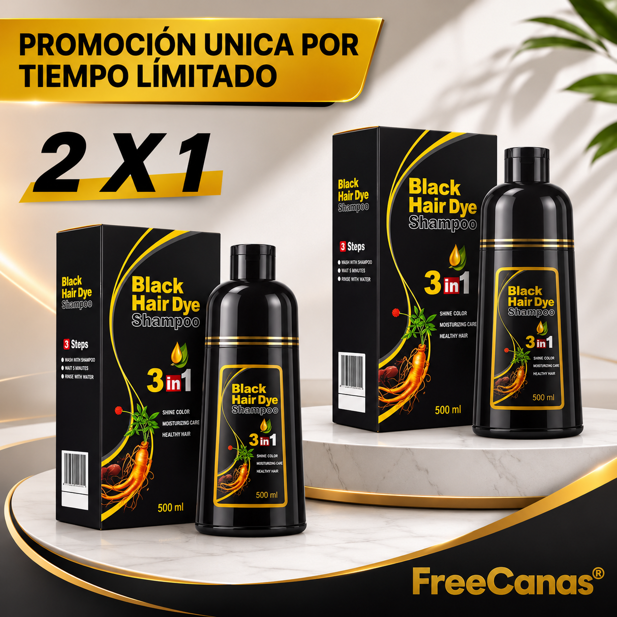 FreeCanas® 2X1 (Shampoo para cabello)