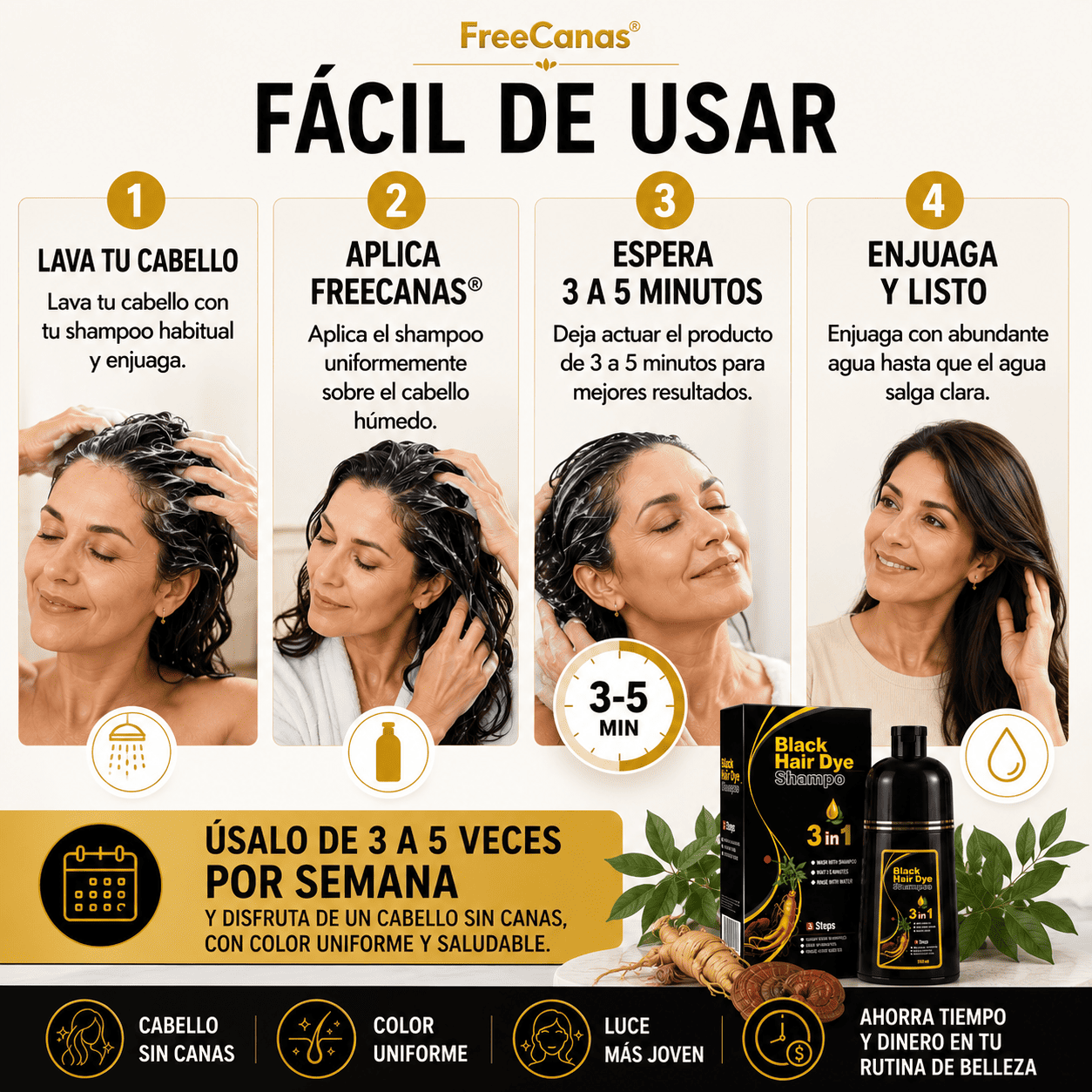 FreeCanas® 2X1 (Shampoo para cabello)