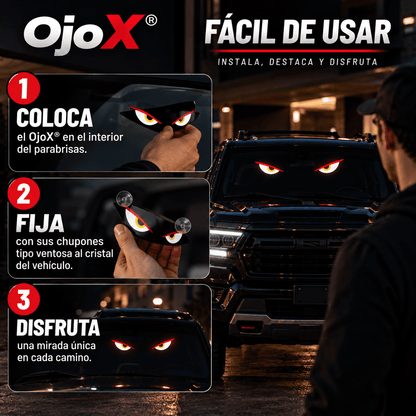 OjoX® 2 pzs (Led Ojo Diablo Para Moto Auto)