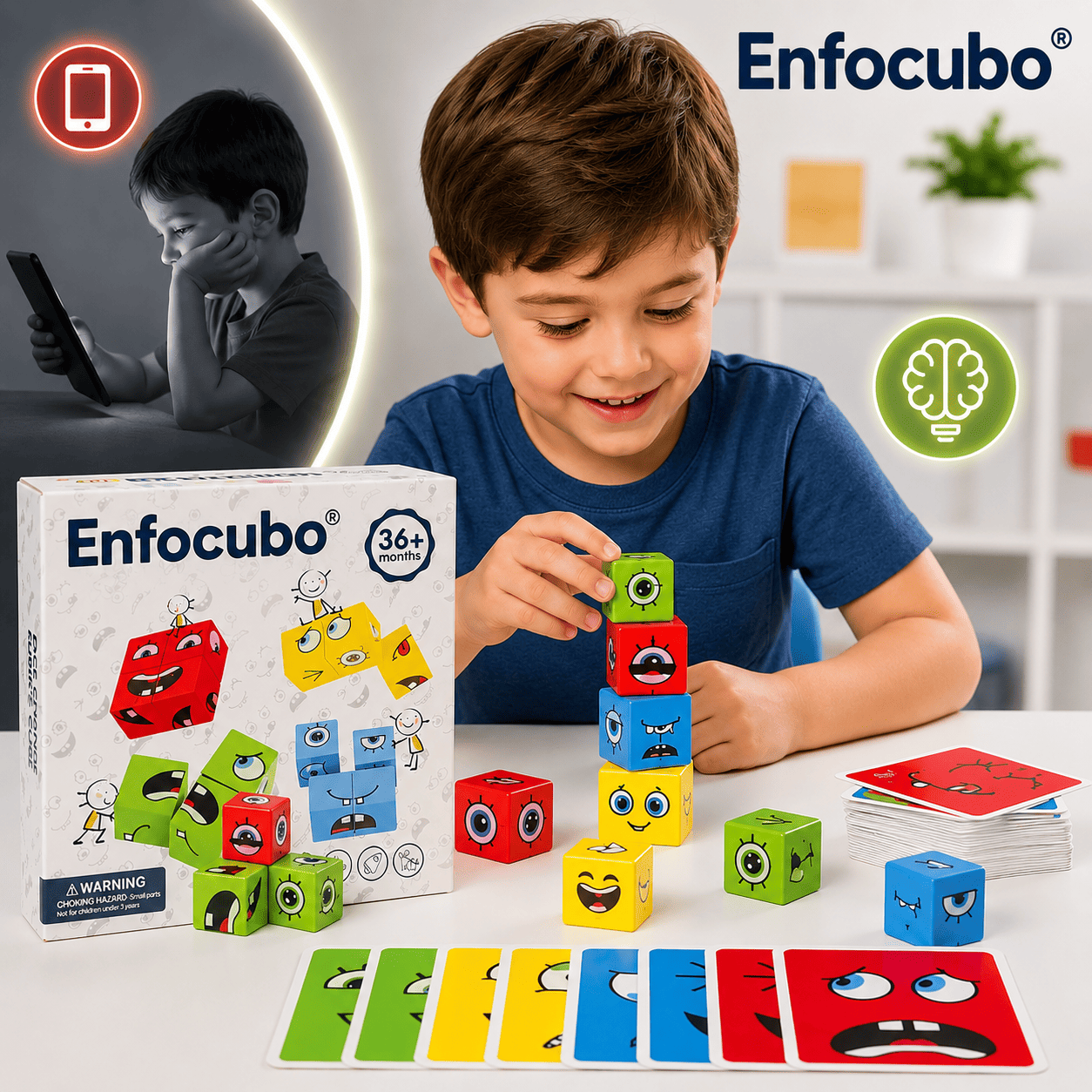 EnfoCubo® (Juego de cubos, cambio de cara)