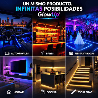 GlowUp® (Led Rgb Interior App Control Remoto Luz Para Auto)