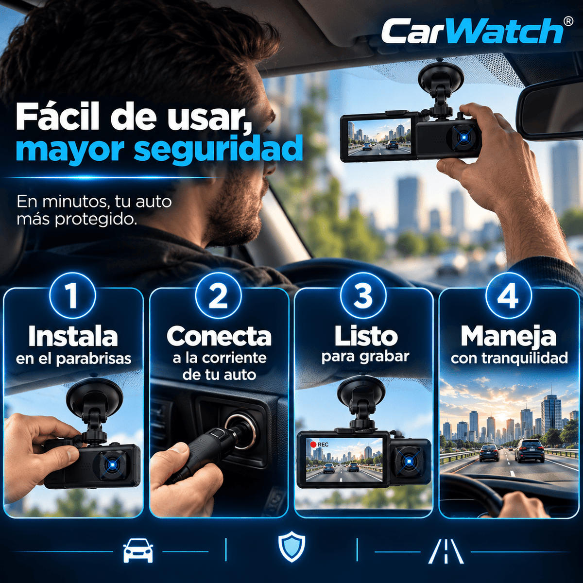 CarWatch® (Camara de seguridas para autos)