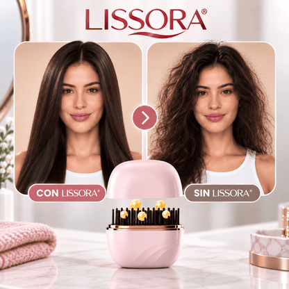 LISSORA® (Peine 2 En 1 Cepillo Alisador Alaciador Inalámbrico Minialisador Portátil )