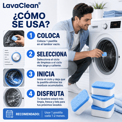 LavaClean® (Pastillas Para Limpiar Lavadora)