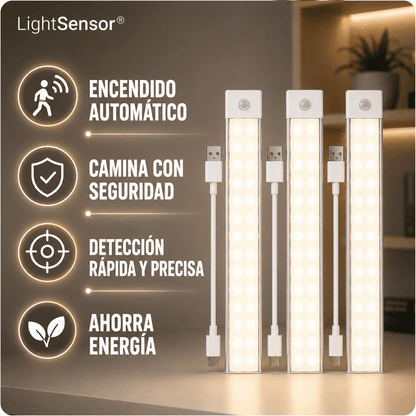 LightSensor® 3Pzs (Lámpara luz LED con sensor de movimiento)
