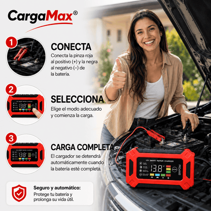 CargaMax® (Cargador de Baterías 12V Inteligente)