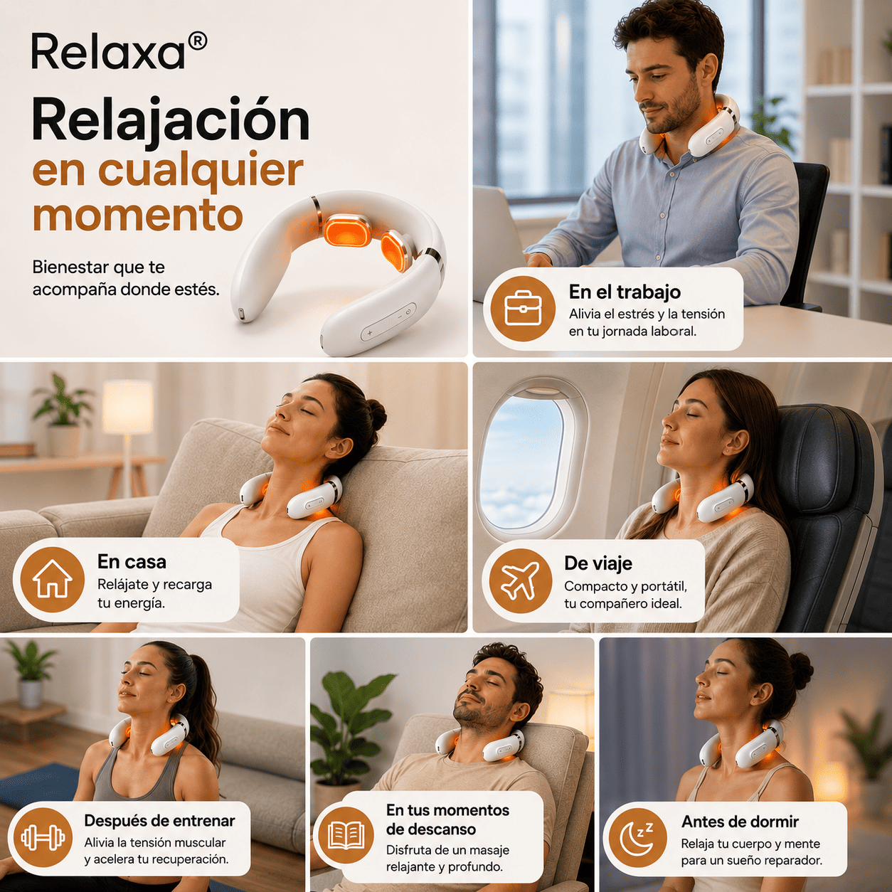 Relaxa® (Masajeador Cervical)