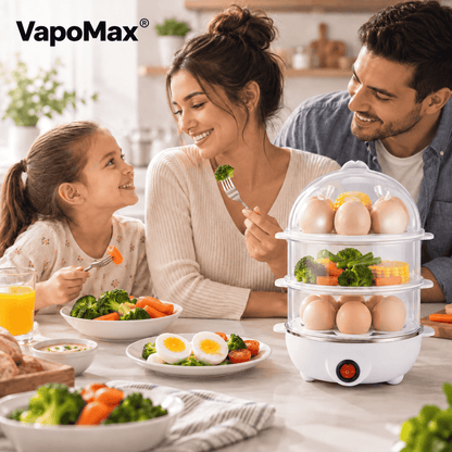 VapoMax® (Vaporera De Verduras Y Hervidor De Huevo eléctrico)