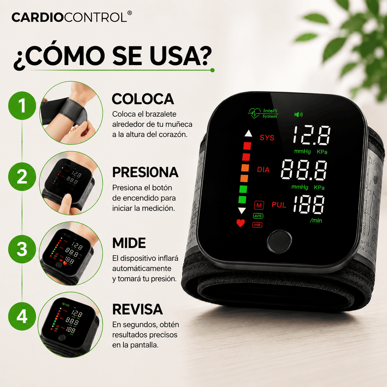 CardioControl® (Monitor digital de presión arterial)