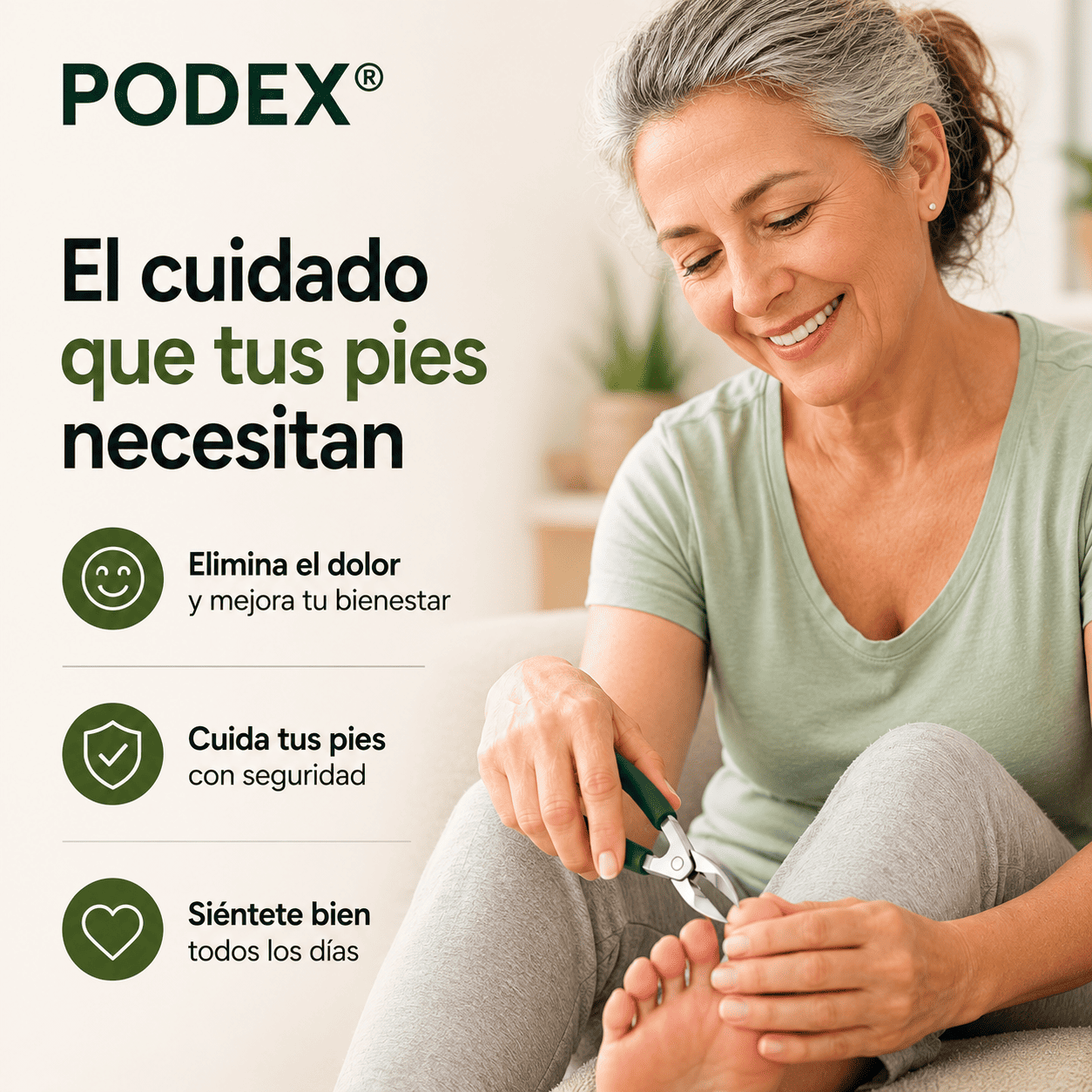 Podex® 2X1 (Cortaúñas Biselado)