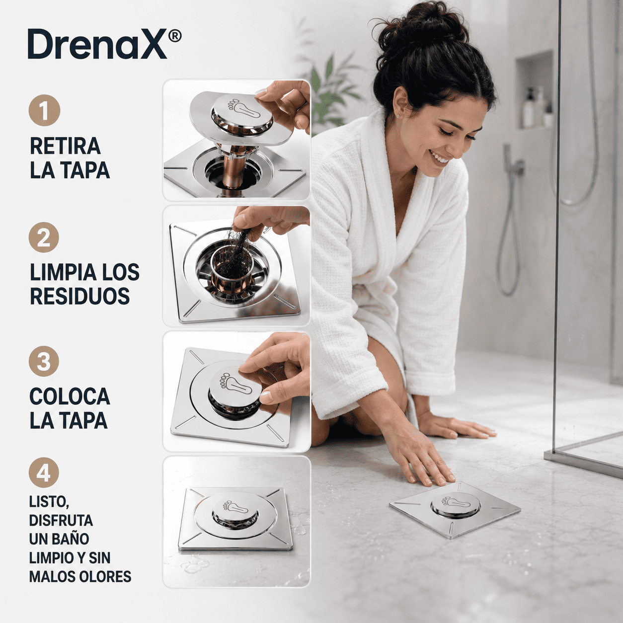 DrenaX® (Coladera de desagüe)