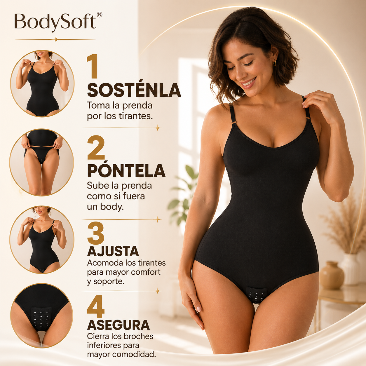 BodySoft® (Faja Body Calzón Reductora Moldeadora) 1 pz + 1 pz de Regalo🎁