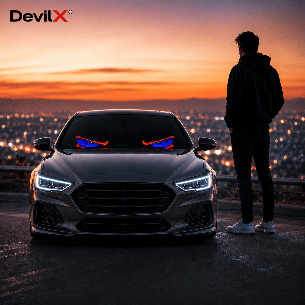 DevilX® (Juego De 2 Paneles Led de Ojos)