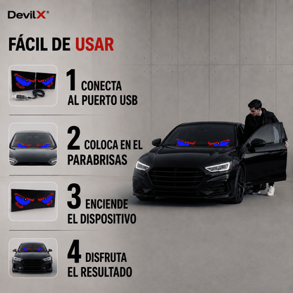 DevilX® (Juego De 2 Paneles Led de Ojos)