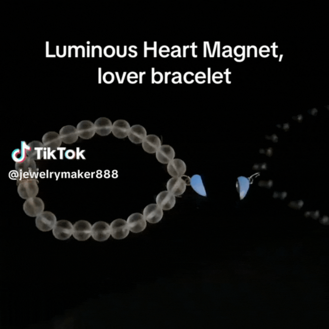 Dúo de LoveGlow® (Brazaletes magnéticos de Corazón luminoso)