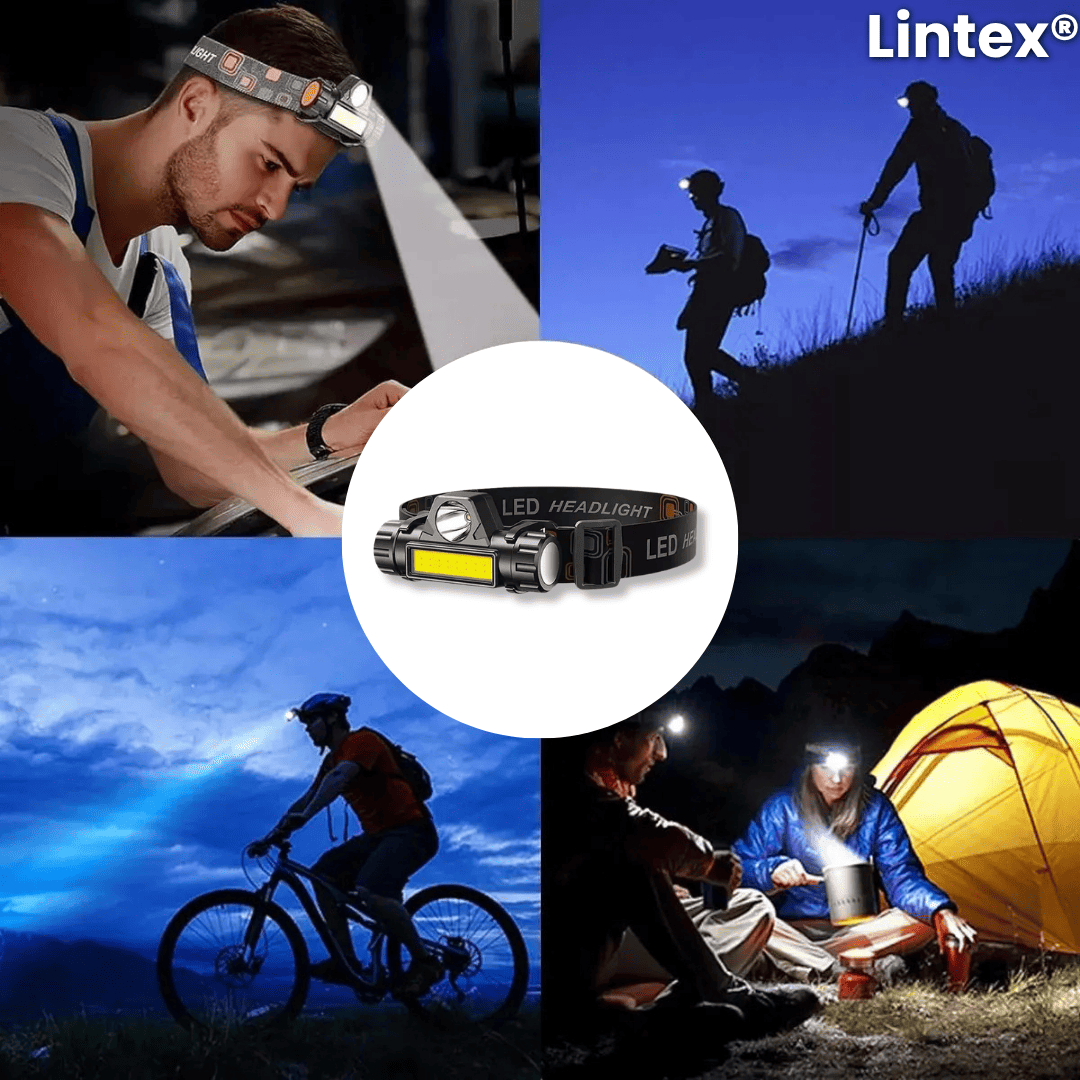 Lintex® 2x1 (Linterna frontal recargable)