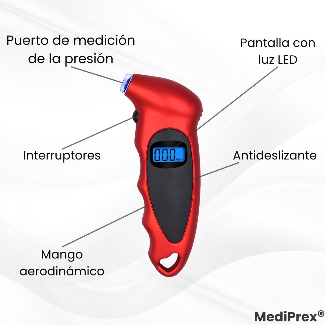MediPrex® (Medidor de presión de llantas digital)