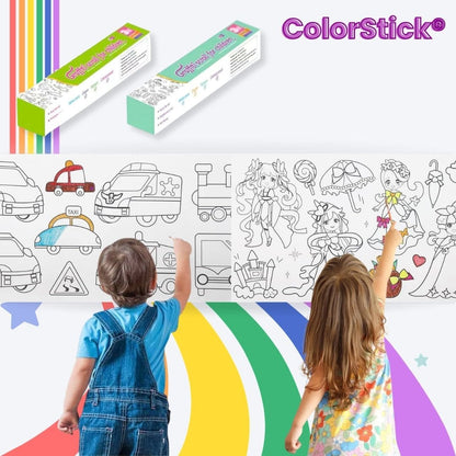 ColorStick® 2X1 (Rollo de dibujos para niños)