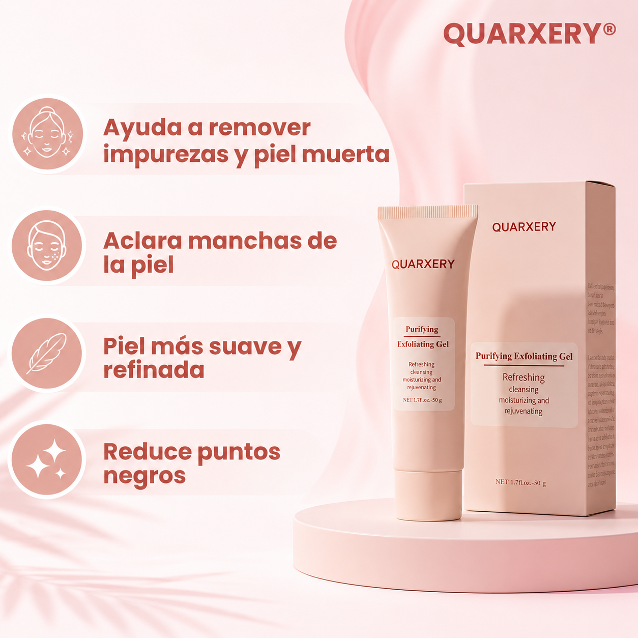 QUARXERY® 2X1 (Gel Exfoliante Facial De Nicotinamida)