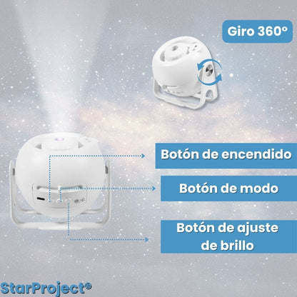 StarProject® (Proyector de galaxia giratoria)
